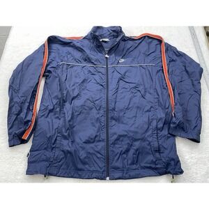 Nike Men's Track Jacket Mens‎ XXL Blue Orange Zip Windbreaker Sportswear